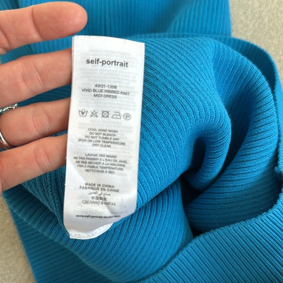 Self Portrait blue polo knit dress, size S - Picture 5 of 7
